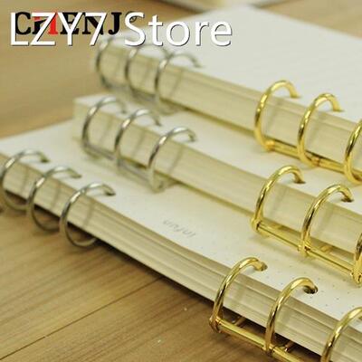 2pcs Metal Plated Loose Leaf Book Binder Hinged Ring Binding