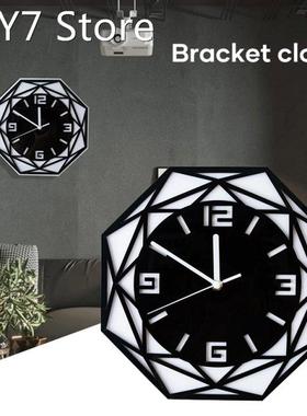 Geometric Hollow Wall Clock Modern Simple Style Acrylic Hang