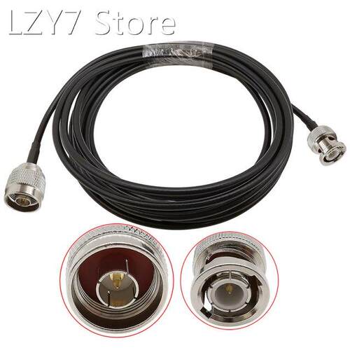 BNC Male to N Male Plug Connector RF Coaxial Cable ALSR200 L