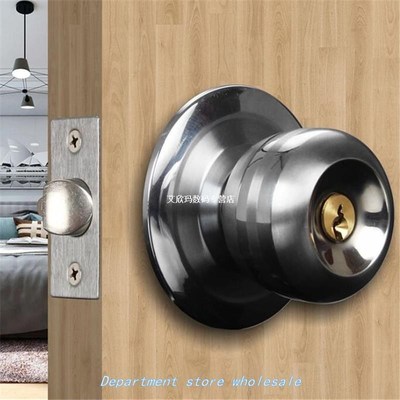 Home Door Locks Round Ball Privacy Door Knob Set Bathroom Ha