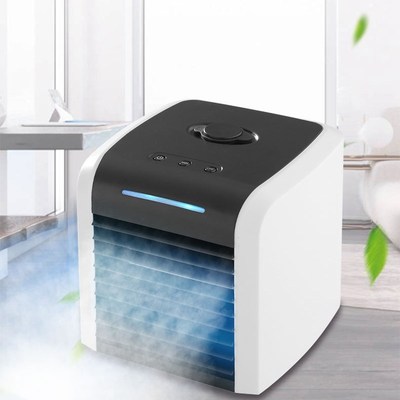 Air Cooler, Mini Portable Air Conditioner Fan Noiseless Evap