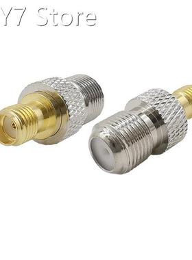 1Pcs SMA Female to F Female Jack Straight RF Coaxial Coax Ad