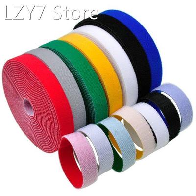 5M 10mm Nylon Self Adhesive Reusable Cable Tie Fastener Hook