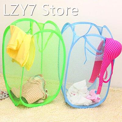 Network-well multicolour folding laundry basket Dirty clothe