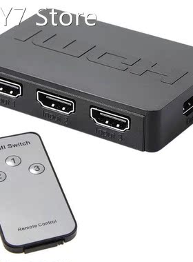Hdmi-compatible Splitter 3 Port Hub Box Auto Switch 3 In 1 O