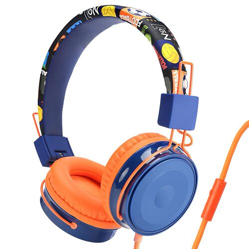 Headphones Durable Adjustable Foldable ABS Wired Over Ear H