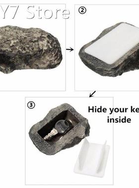 Outdoor Spare Key Unique Appearance Stone Shape Security Saf