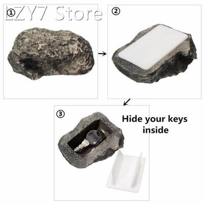 Outdoor Spare Key Unique Appearance Stone Shape Security Saf