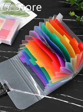 A6 Plastic Portable File Folder Extension Wallet Bill Receip