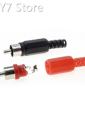 10 pcs/lot 5 Black 5 Red video RCA AV Plug Connectors Plasti