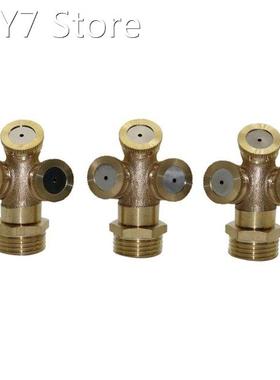 5 pcs 3 Holes 1/2 Inch Male Thread Copper Atomizing Sprayers