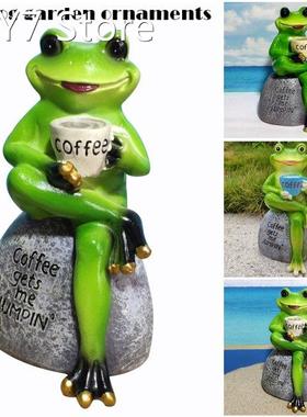Resin Frogs Garden Decor Statues for Yard and Garden Indoor