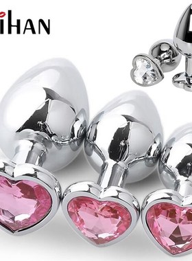 Stainless Steel Crystal Anal Toys Butt Plug Stainless Steel