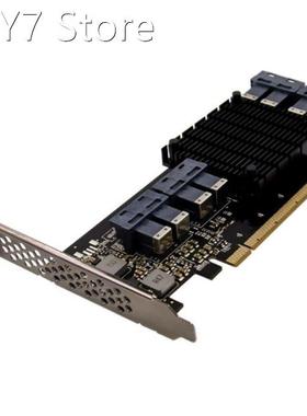 PCI-E 3.0 X16 PEX8749 U.2 SFF-8649 Adapted Solid-State NVMe