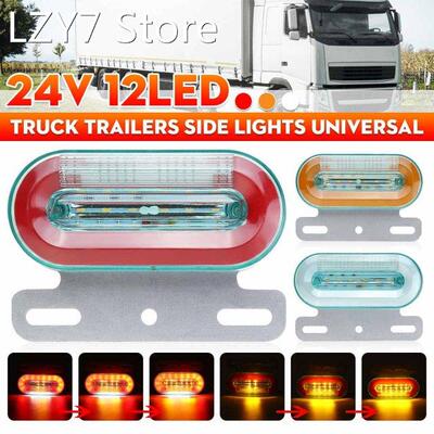 24V 12 LED Car Truck Side Marker Lights External Lights Warn