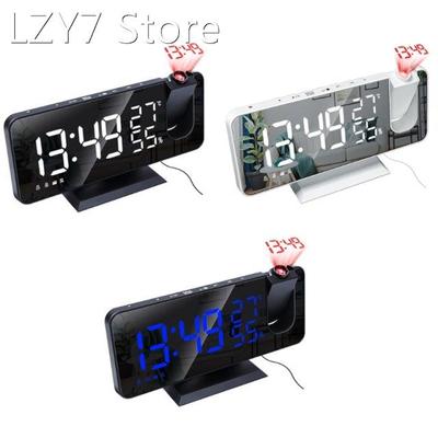 Digital Projection Alarm Clock with FM Radio Smart Home Bedr