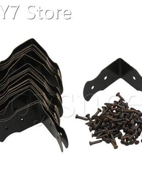 10pcs 0.94x0.51inch Vintage Bronze Case Box Corner Guards El