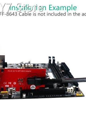 SFF 8643 to PCIe 4X Adapter Module 2.5 Inch U.2 PCIe-NVMe 36