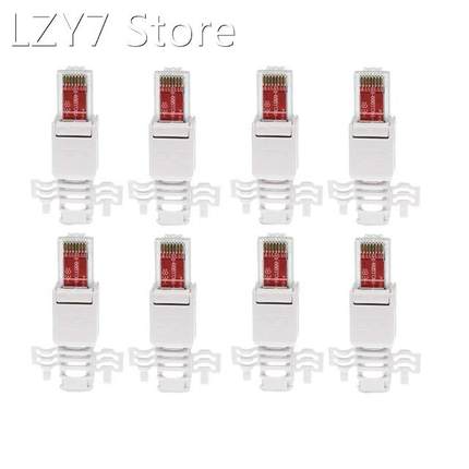 Network Plugs Tool-Free RJ45 CAT6 LAN UTP Cable Plug Without