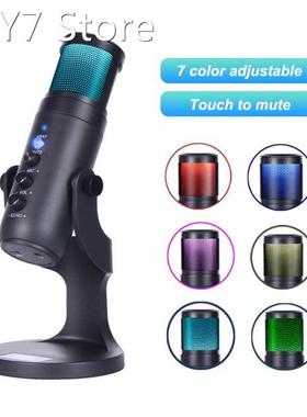 RGB Condenser Microphone For Android IOS Laptop Computers Pr