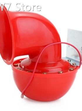 Loud 200DB 12V Red Electric Bull Horn Air Horn Raging Sound