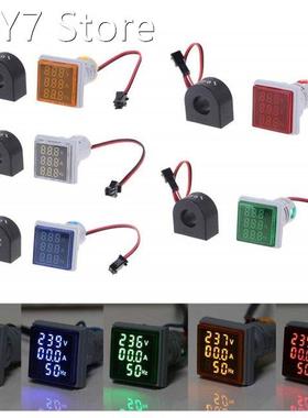 Digital Voltmeter Ammeter HZ Hertz Frequency Meter 22mm Roun
