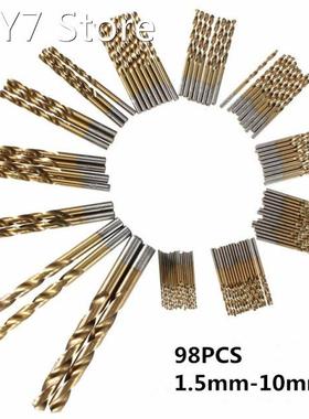 98 pcs/set Stainless Metal Cobalt HSS Steel Drill Bit Set 1.