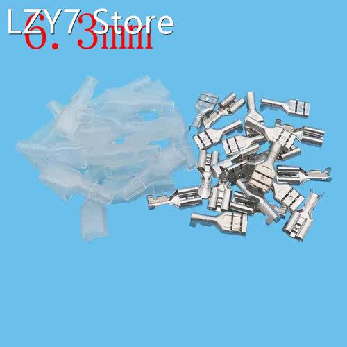 20Pairs 6.3mm Female Spade Crimp Terminals Wire Connector 6.