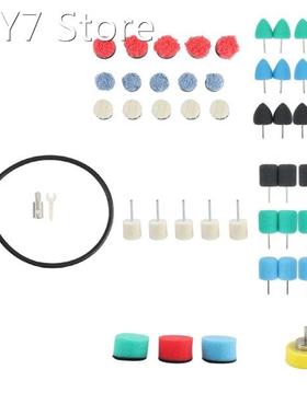 68PCS Electric Flexible Shaft Detail Polishing Set Wool Spon