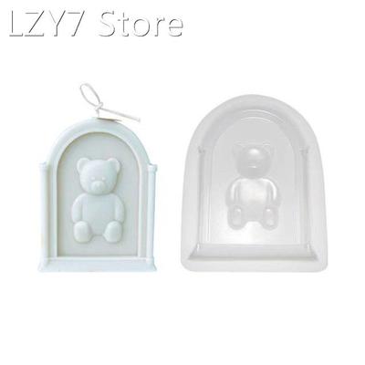 Creative Silicone Molds Sitting Bear Shape Cake Moulds Carto