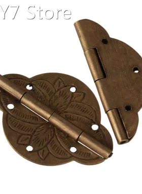 4 x Antique Brass CYF230 Surface Hinge 43 x 31mm Furniture H