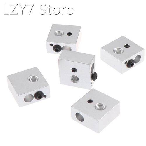 5pcs MK7/MK8 Aluminium Heater Block For Print Head Hot End