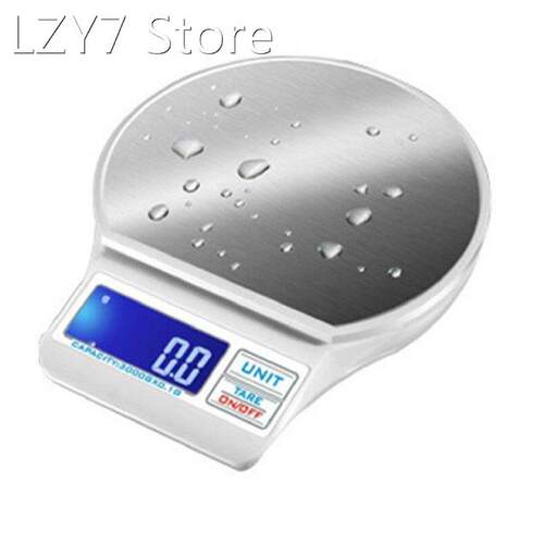 Multifunctional Waterproof Kitchen Scale 5kg LCD With Backli