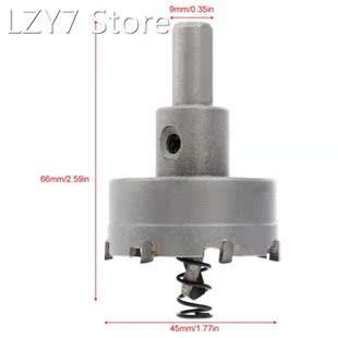 Drill Carbide Head Stainless Hole 45MM Set HSS Cutter for