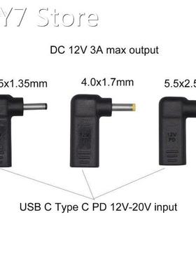 USB C/Type-C PD to 12V 3.5/4.0/5.5mm Power Converter for LED