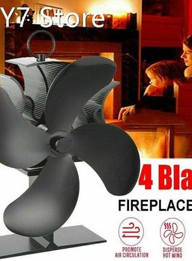 Heat Power Stove Top Fan For Wood Burner Log Burning Fire 4