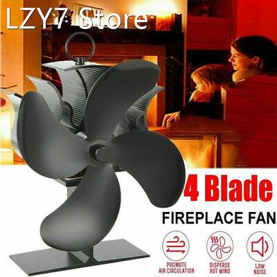 Heat Power Stove Top Fan For Wood Burner Log Burning Fire 4