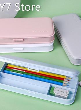 1Pc Macaron Pencil Case Multifunctional Stationery Frosted P