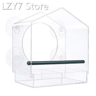 2022 New Acrylic Window Bird Feeder Large Size with Suction