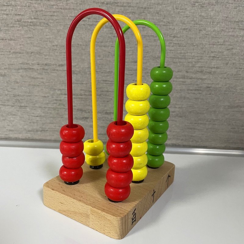 儿童三档计算架个十百数位器小学生计数器小学一年级上册数学教