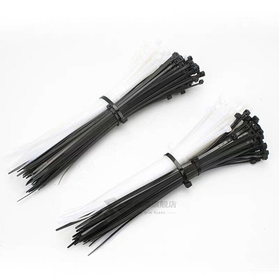 极速100PCS black 5X200 Self-locking plastLic nylon tie cable