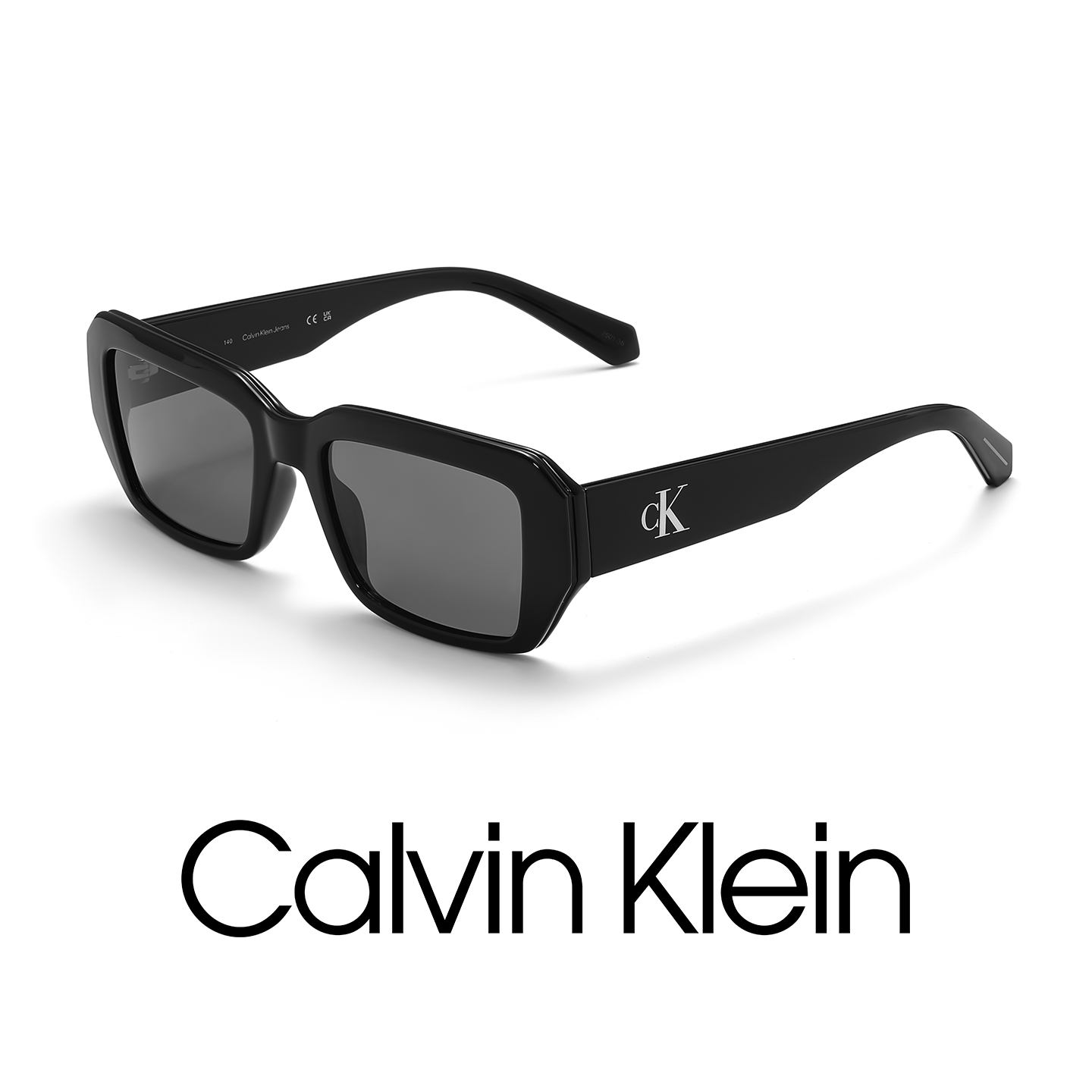 ck墨镜女遮阳防晒窄框时尚个性开车用高级感太阳镜男CKJ23602SLB