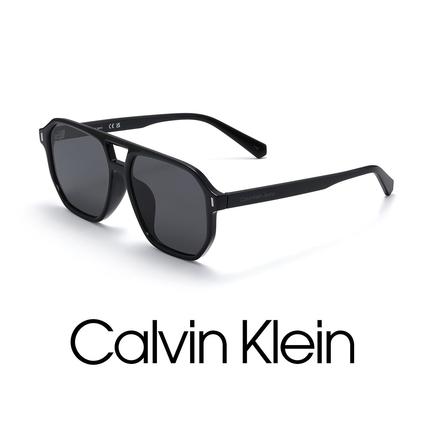 ck墨镜女防紫外线双梁开车驾驶专用眼镜防晒太阳镜男CKJ23663SLB