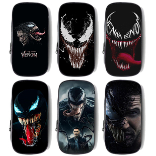 致命守护者同款 Venom毒液儿童帆布拉链笔袋初中小学生铅笔文具盒