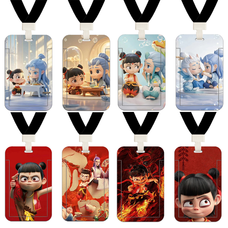 哪吒之魔童闹海同款李靖申公豹学生儿童饭卡公交校园胸牌保护卡套