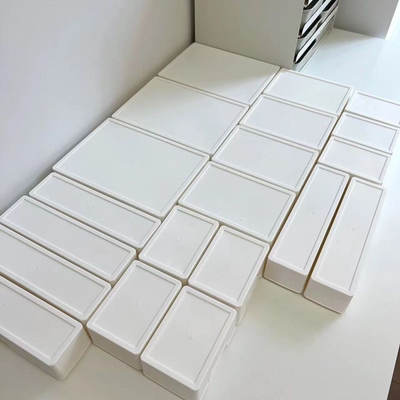 带盖分类收纳盒化妆品口罩储物盒学生宿舍标签整理盒