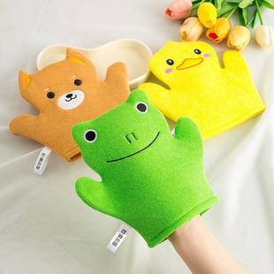 儿童搓澡巾不伤皮肤无痛洗澡巾家用宝宝小孩搓澡神器手套起泡可D3