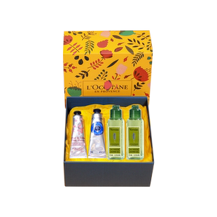 欧舒丹玫瑰护手霜2支装马鞭草沐浴露商务套装婚庆伴手礼盒送礼物