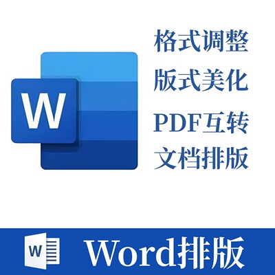 Word排版表格代做制作美化文档编辑文字录入格式修改PDF转换编辑