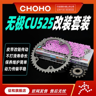 征和旗舰店适用隆鑫无极CU525 625皮带改链传油封链条链轮牙盘套